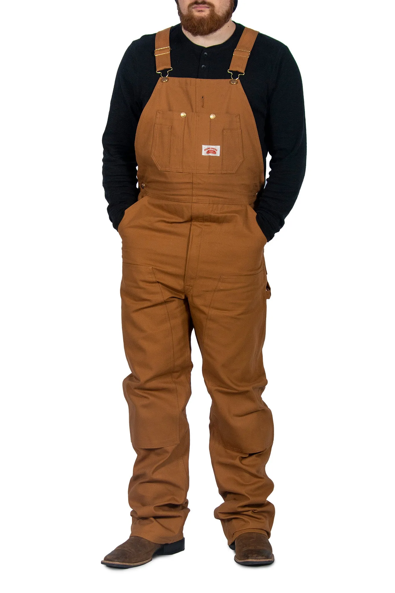 #83 Heavy Duty Brown Duck Bib Overalls