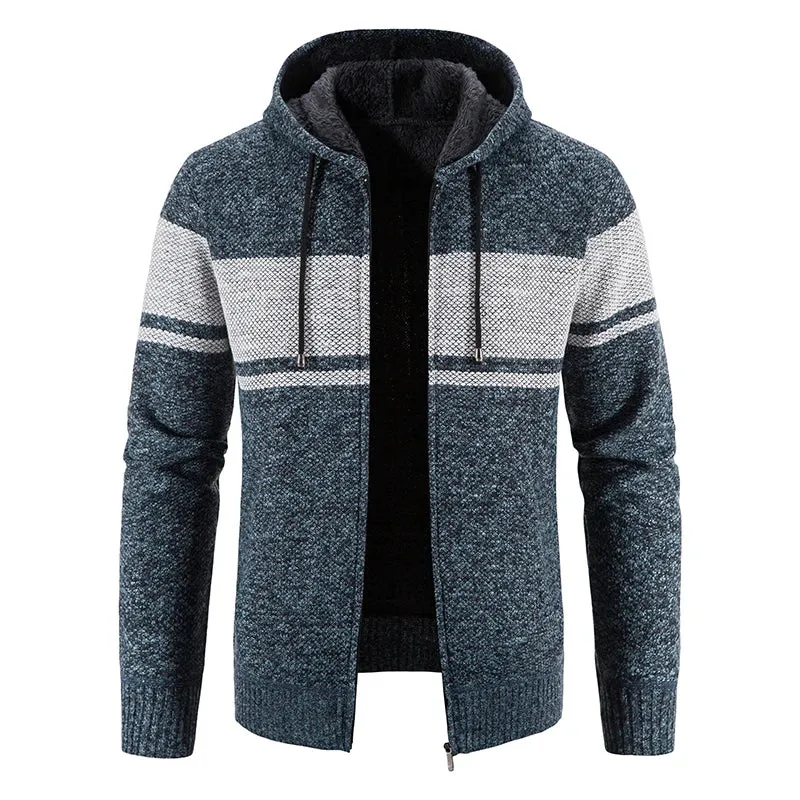 Aidase 2024 Men's Sweaters Autumn Winter Wool Zipper Cardigan Sweaters Man Casual Knitwear Sweatercoat Male