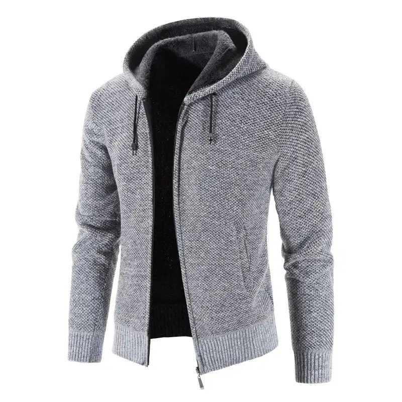 Aidase 2024 Men's Sweaters Autumn Winter Wool Zipper Cardigan Sweaters Man Casual Knitwear Sweatercoat Male