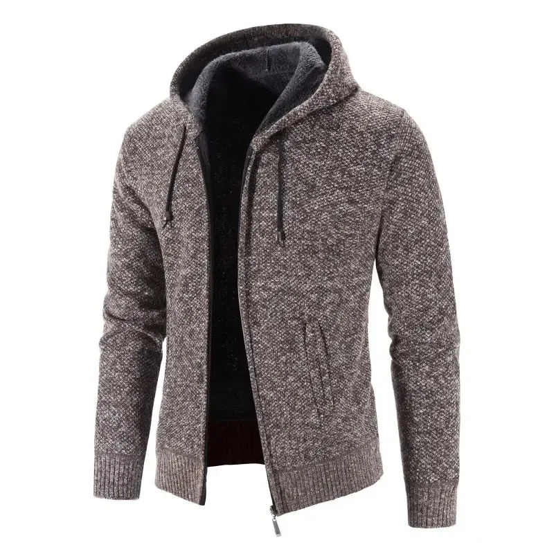 Aidase 2024 Men's Sweaters Autumn Winter Wool Zipper Cardigan Sweaters Man Casual Knitwear Sweatercoat Male