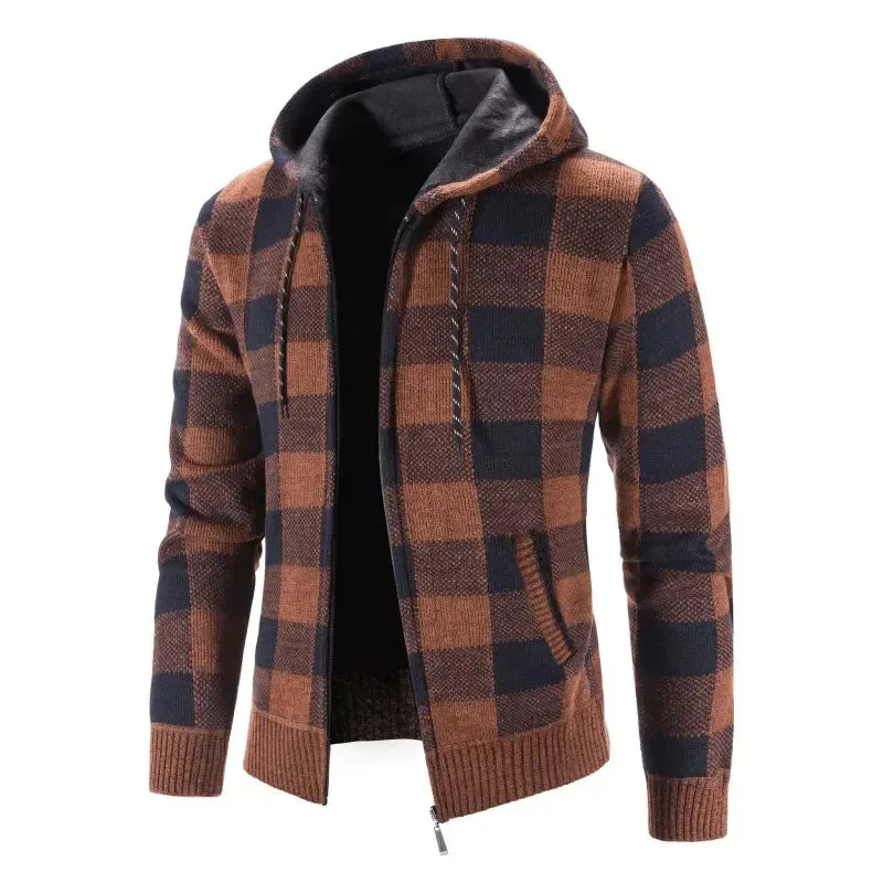 Aidase 2024 Men's Sweaters Autumn Winter Wool Zipper Cardigan Sweaters Man Casual Knitwear Sweatercoat Male