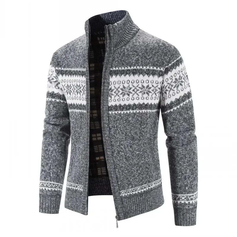 Aidase 2024 Men's Sweaters Autumn Winter Wool Zipper Cardigan Sweaters Man Casual Knitwear Sweatercoat Male