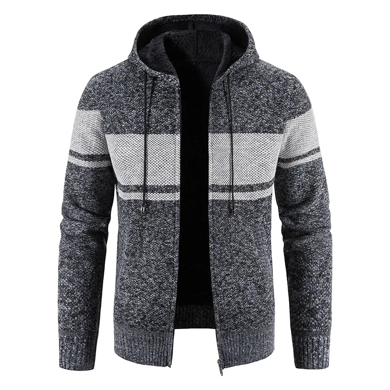 Aidase 2024 Men's Sweaters Autumn Winter Wool Zipper Cardigan Sweaters Man Casual Knitwear Sweatercoat Male