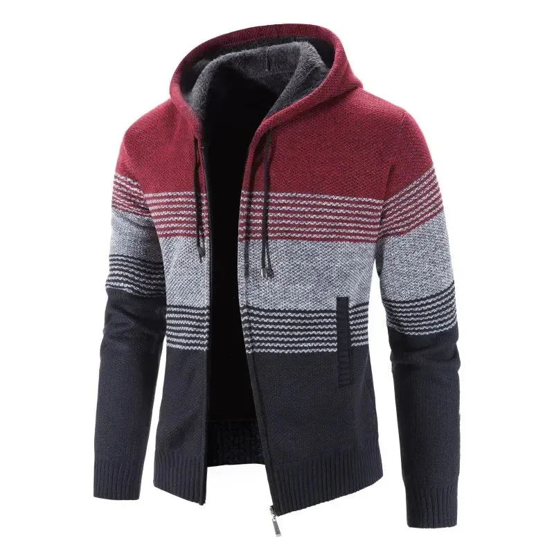 Aidase 2024 Men's Sweaters Autumn Winter Wool Zipper Cardigan Sweaters Man Casual Knitwear Sweatercoat Male