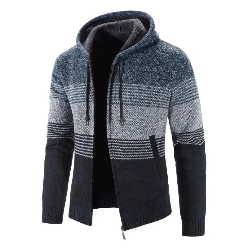 Aidase 2024 Men's Sweaters Autumn Winter Wool Zipper Cardigan Sweaters Man Casual Knitwear Sweatercoat Male