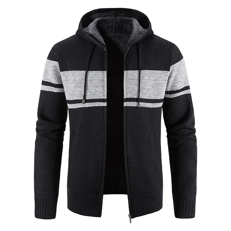 Aidase 2024 Men's Sweaters Autumn Winter Wool Zipper Cardigan Sweaters Man Casual Knitwear Sweatercoat Male