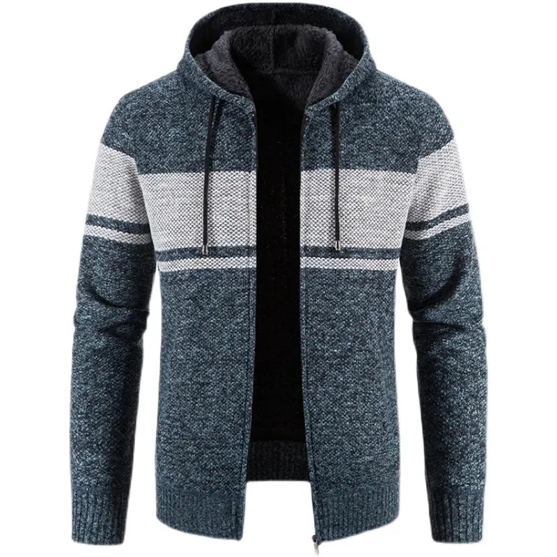 Aidase 2024 Men's Sweaters Autumn Winter Wool Zipper Cardigan Sweaters Man Casual Knitwear Sweatercoat Male