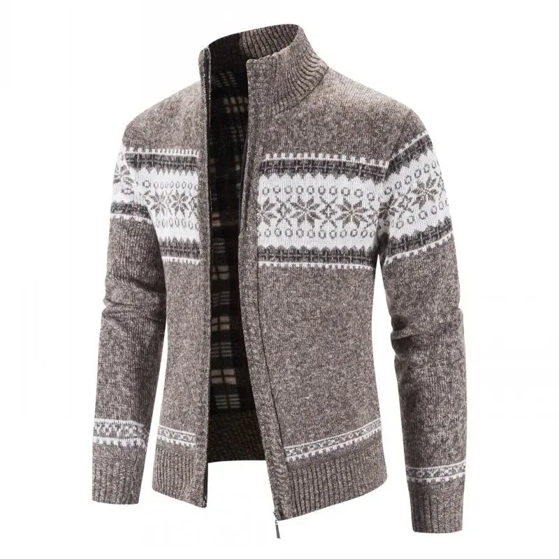 Aidase 2024 Men's Sweaters Autumn Winter Wool Zipper Cardigan Sweaters Man Casual Knitwear Sweatercoat Male