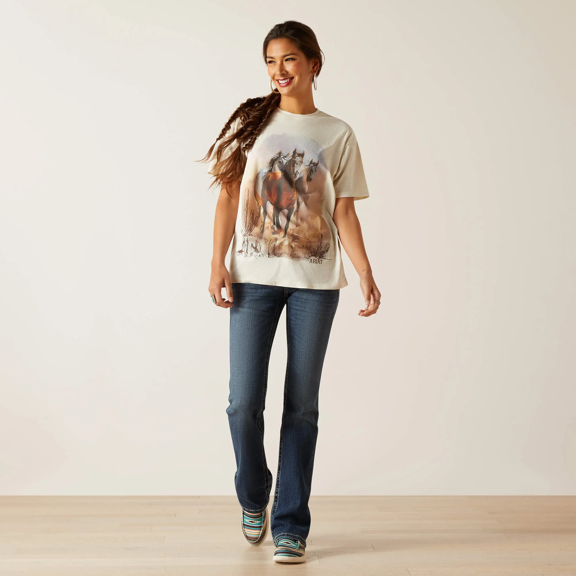 Ariat Women's Summer Sand Set Me Free Tee