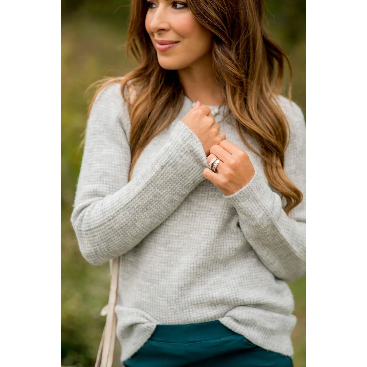 Basic Ribbed Knit Sweater