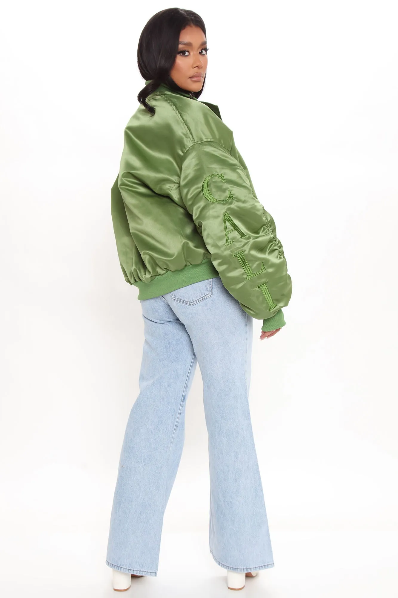 Big Dreams Bomber Jacket - Green