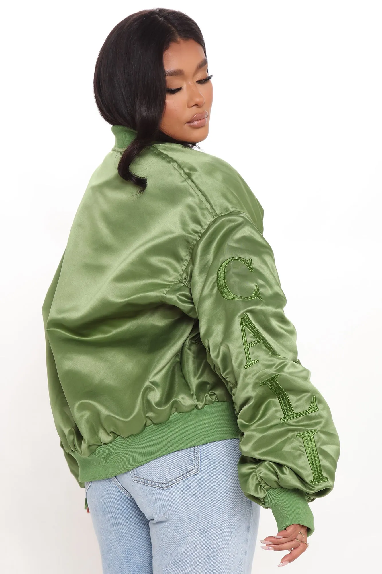 Big Dreams Bomber Jacket - Green