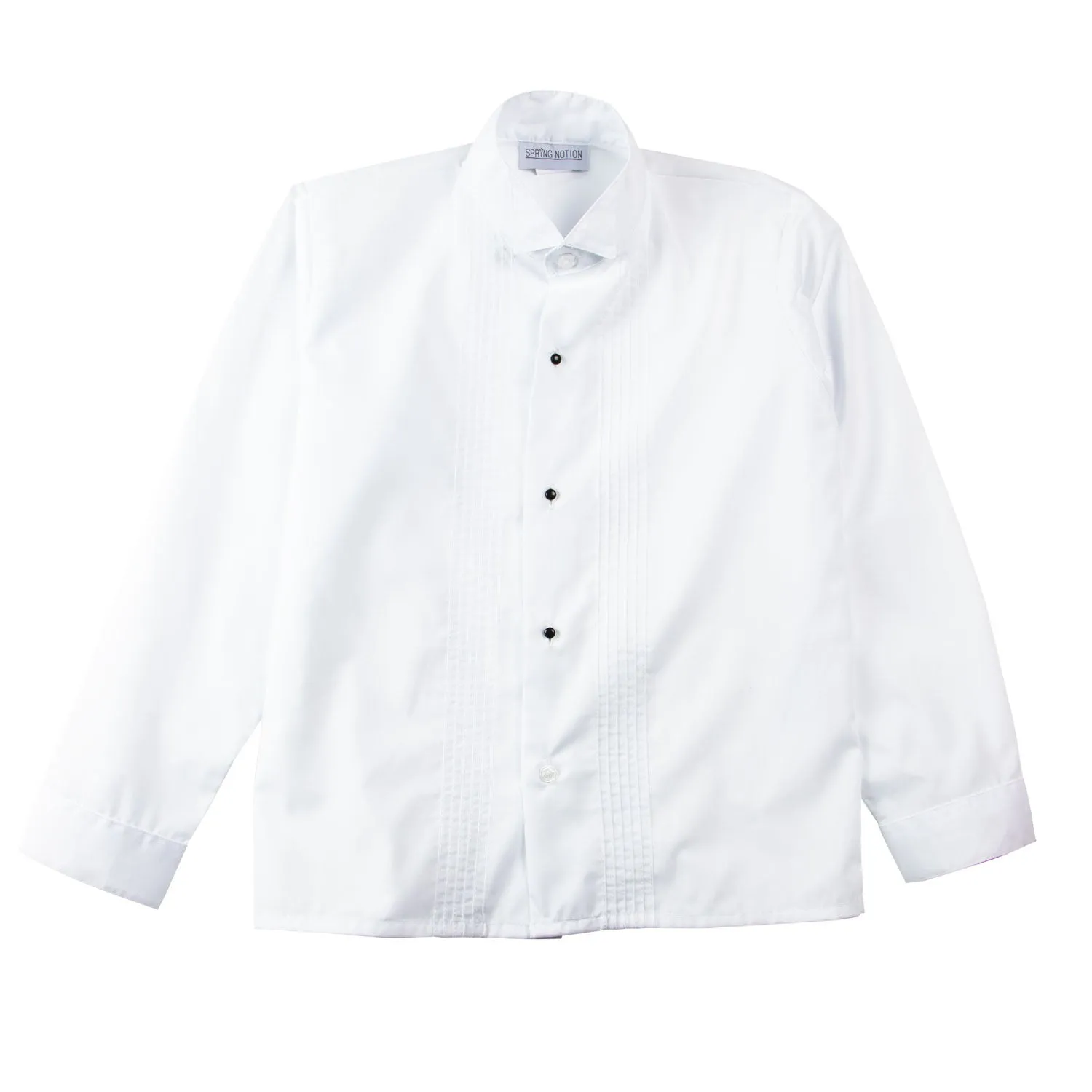 Boys' White Modern Fit Tuxedo Set without Tail