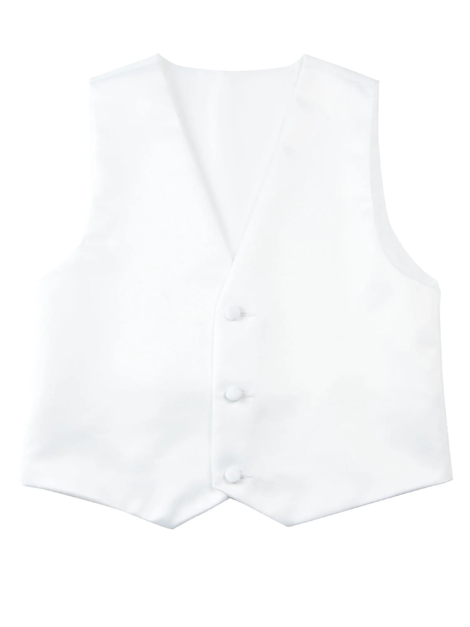 Boys' White Modern Fit Tuxedo Set without Tail