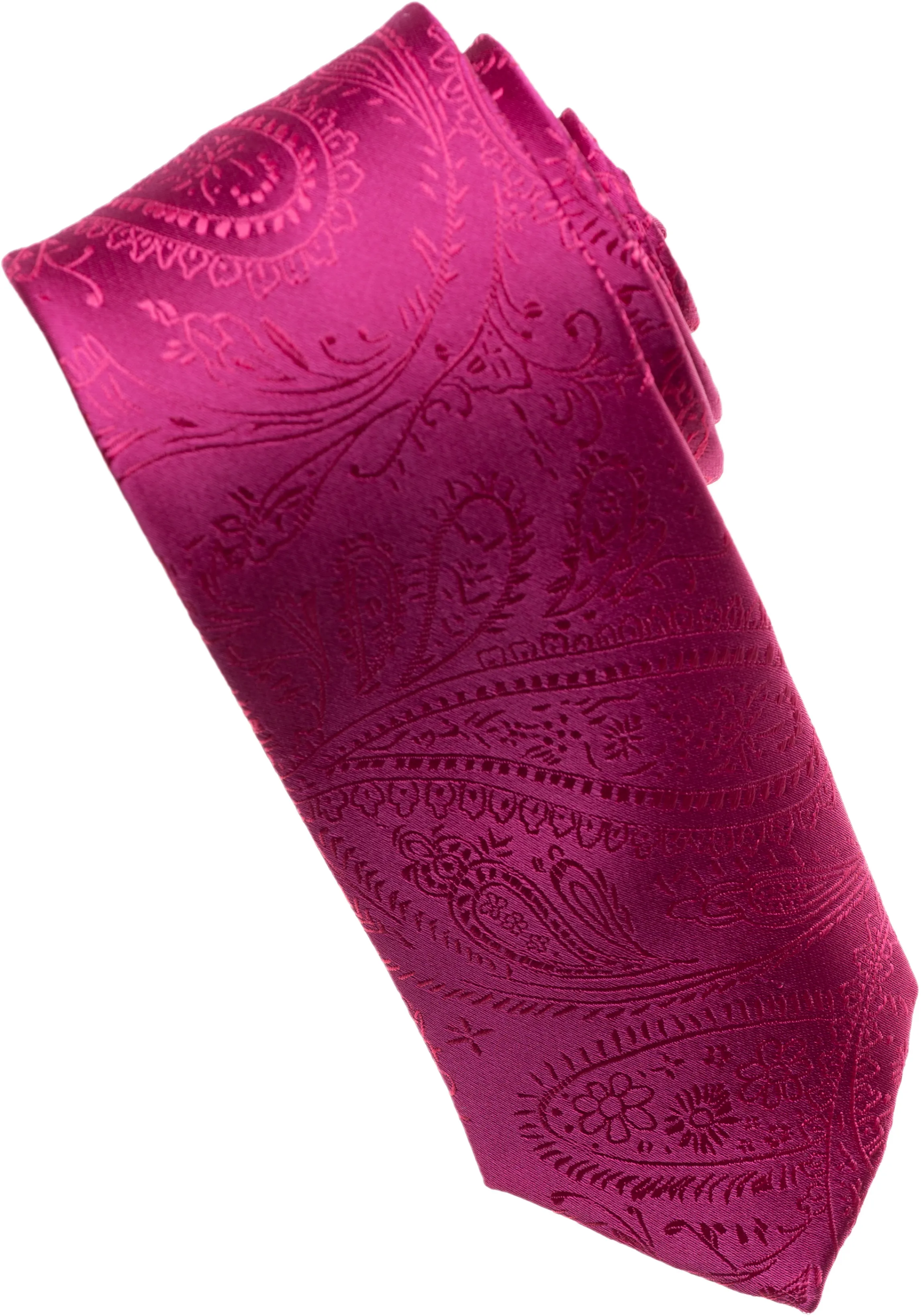 Burgundy Paisley Tone on Tone Necktie