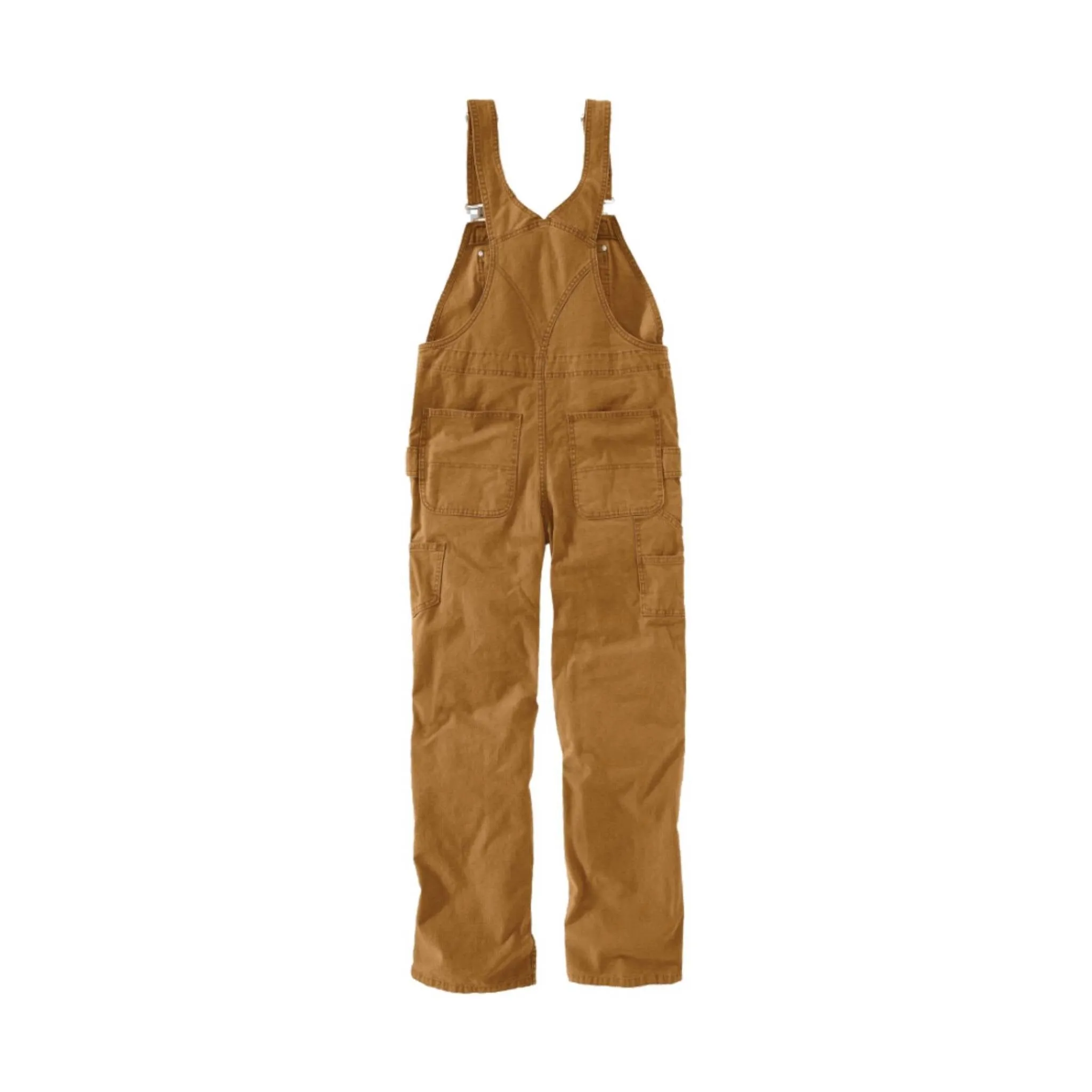 Carhartt Women's Rugged Flex Loose Fit Canvas Bib Overall - Carhartt Brown - ONLINE STORE CREDIT/EXCHANGE ONLY