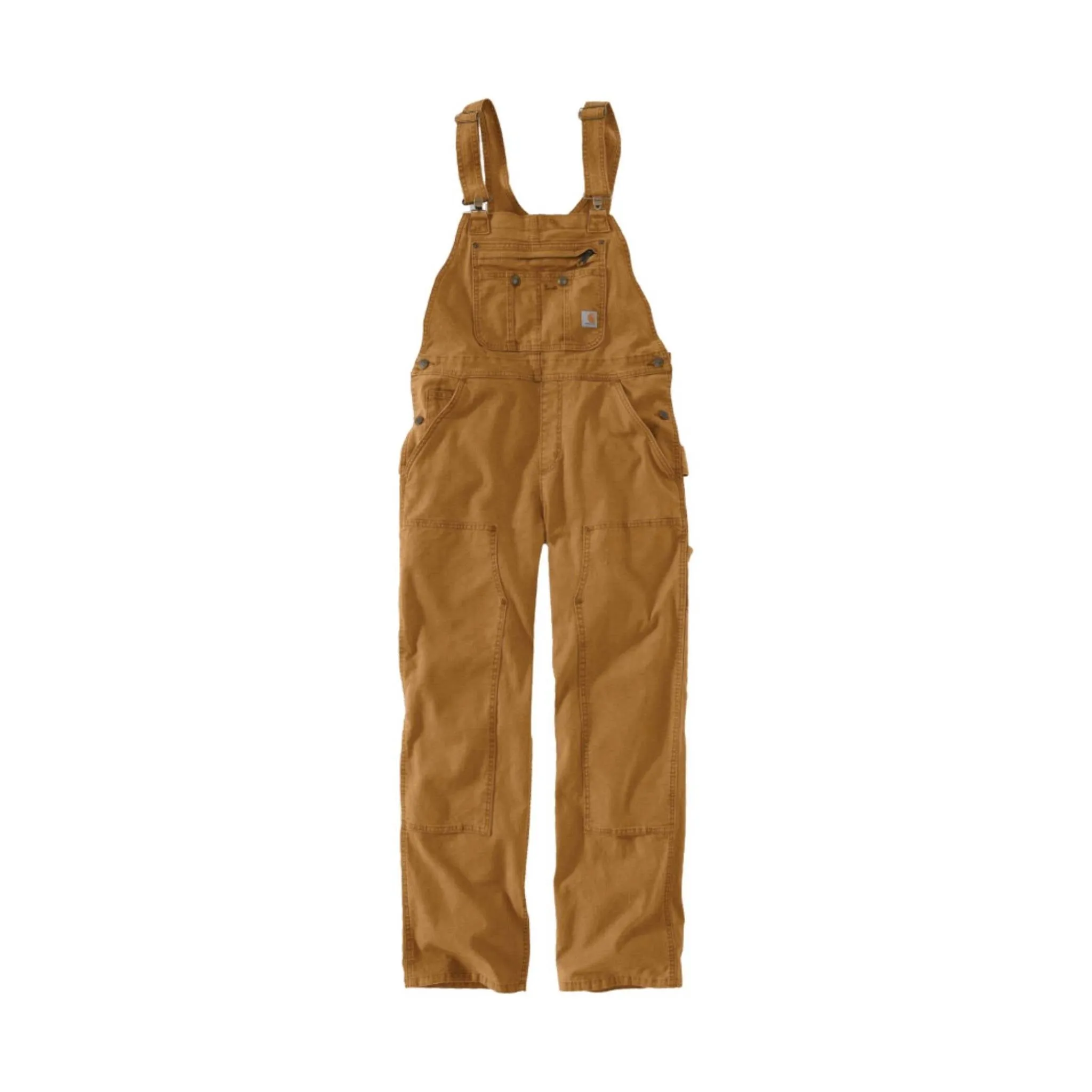 Carhartt Women's Rugged Flex Loose Fit Canvas Bib Overall - Carhartt Brown - ONLINE STORE CREDIT/EXCHANGE ONLY