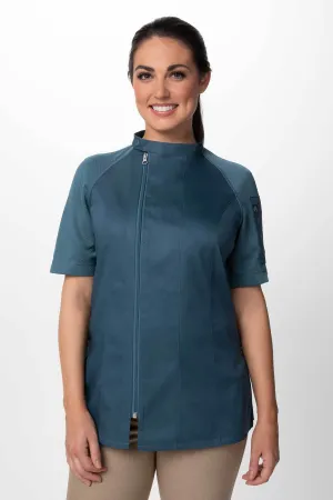 Chef Works Womens Varkala Chef Jacket- Teal