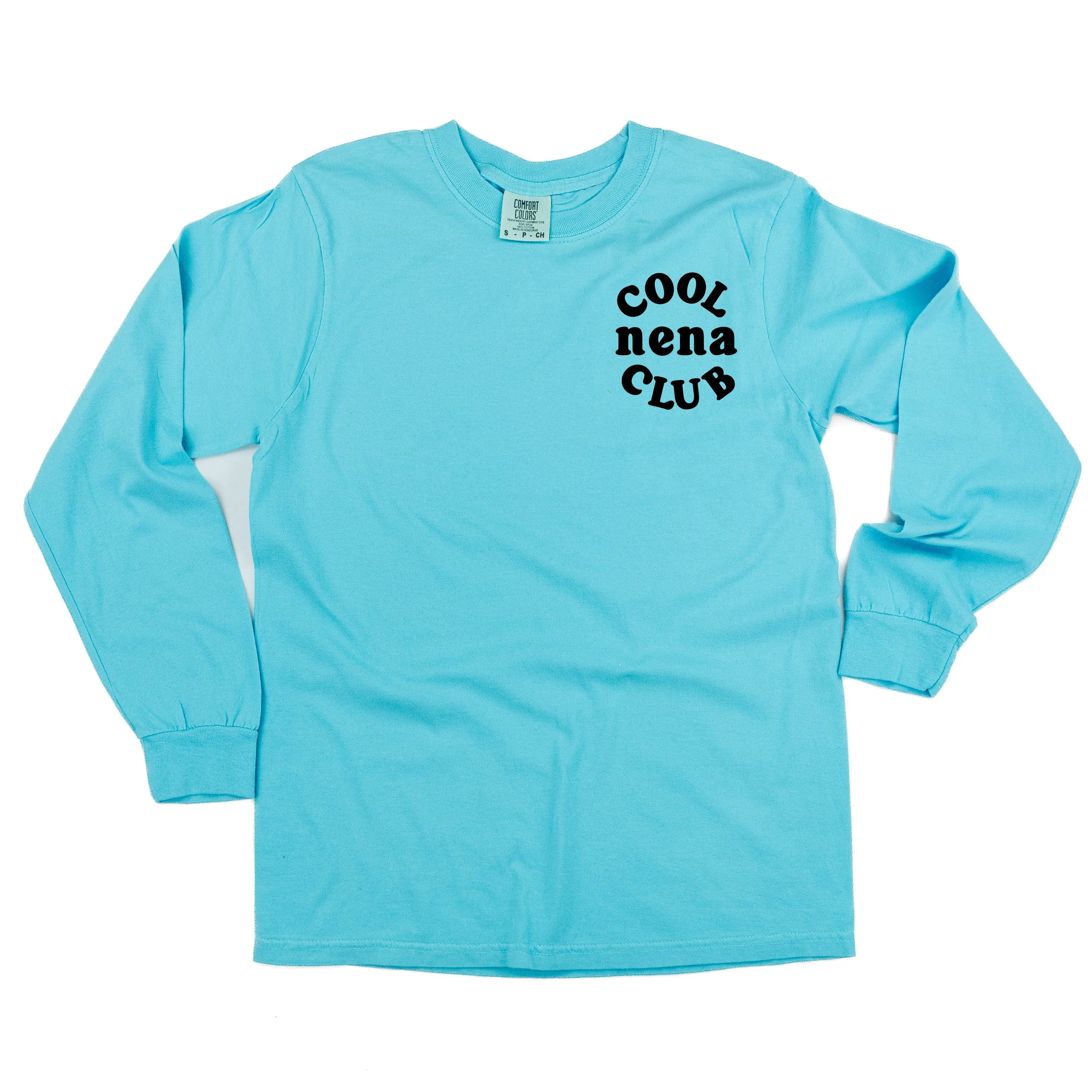 COOL Nena CLUB - Pocket Design - LONG SLEEVE COMFORT COLORS TEE