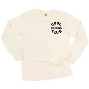 COOL Nina CLUB - Pocket Design - LONG SLEEVE COMFORT COLORS TEE