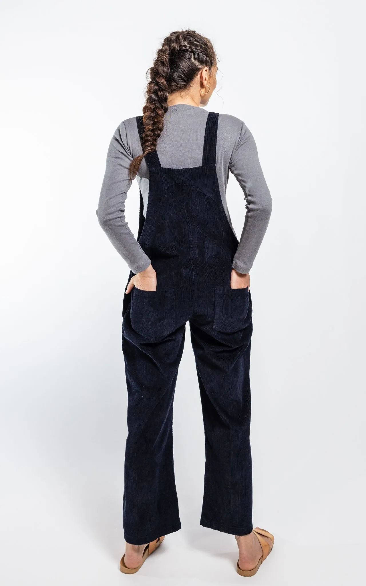 Corduroy Overalls - Midnight Blue