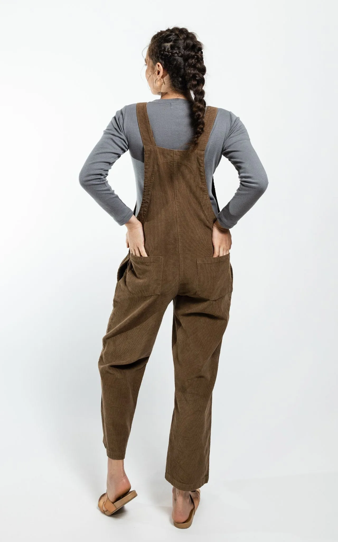 Corduroy Overalls - Peanut