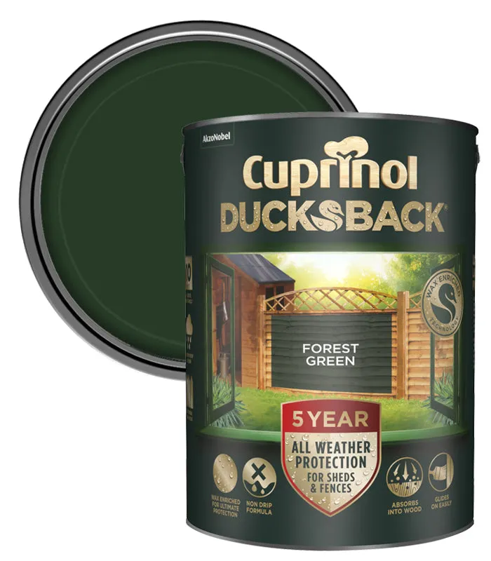 Cuprinol 5 Year Ducksback Stain- 5 Litre