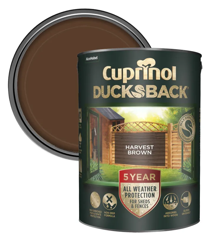 Cuprinol 5 Year Ducksback Stain- 5 Litre