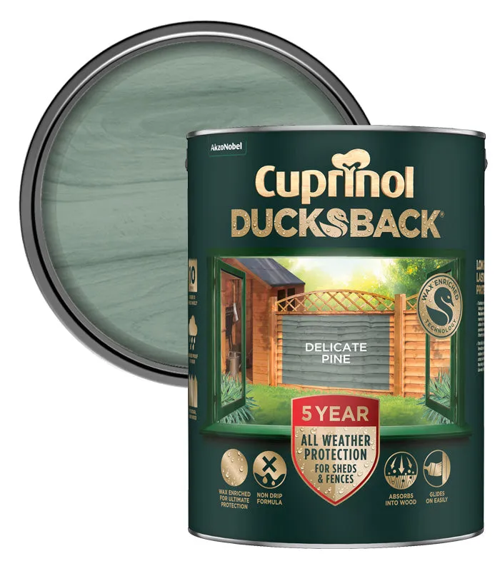 Cuprinol 5 Year Ducksback Stain- 5 Litre