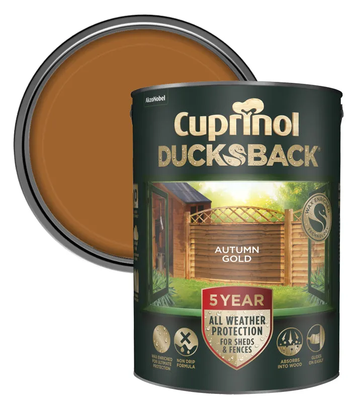 Cuprinol 5 Year Ducksback Stain- 5 Litre