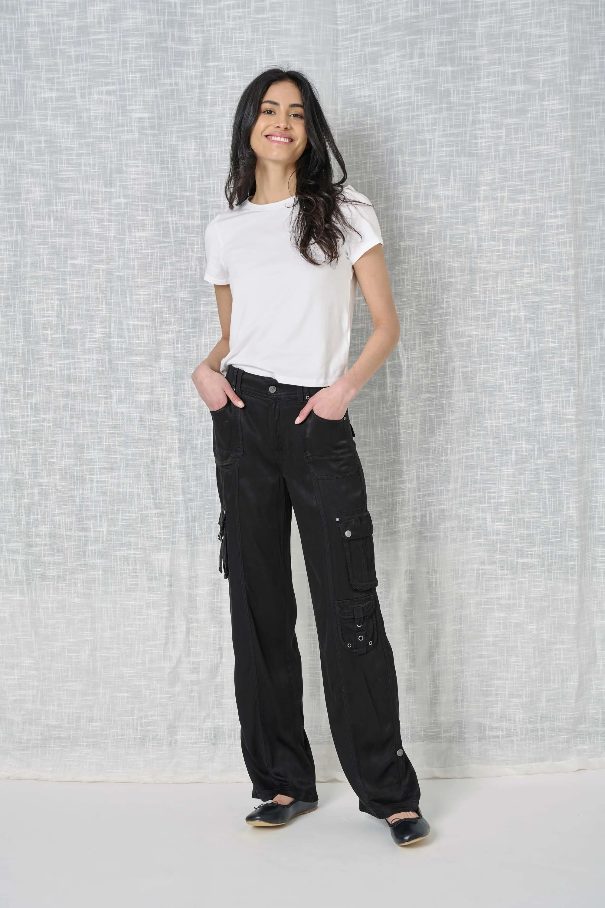 Declan Solid Cupro Pant