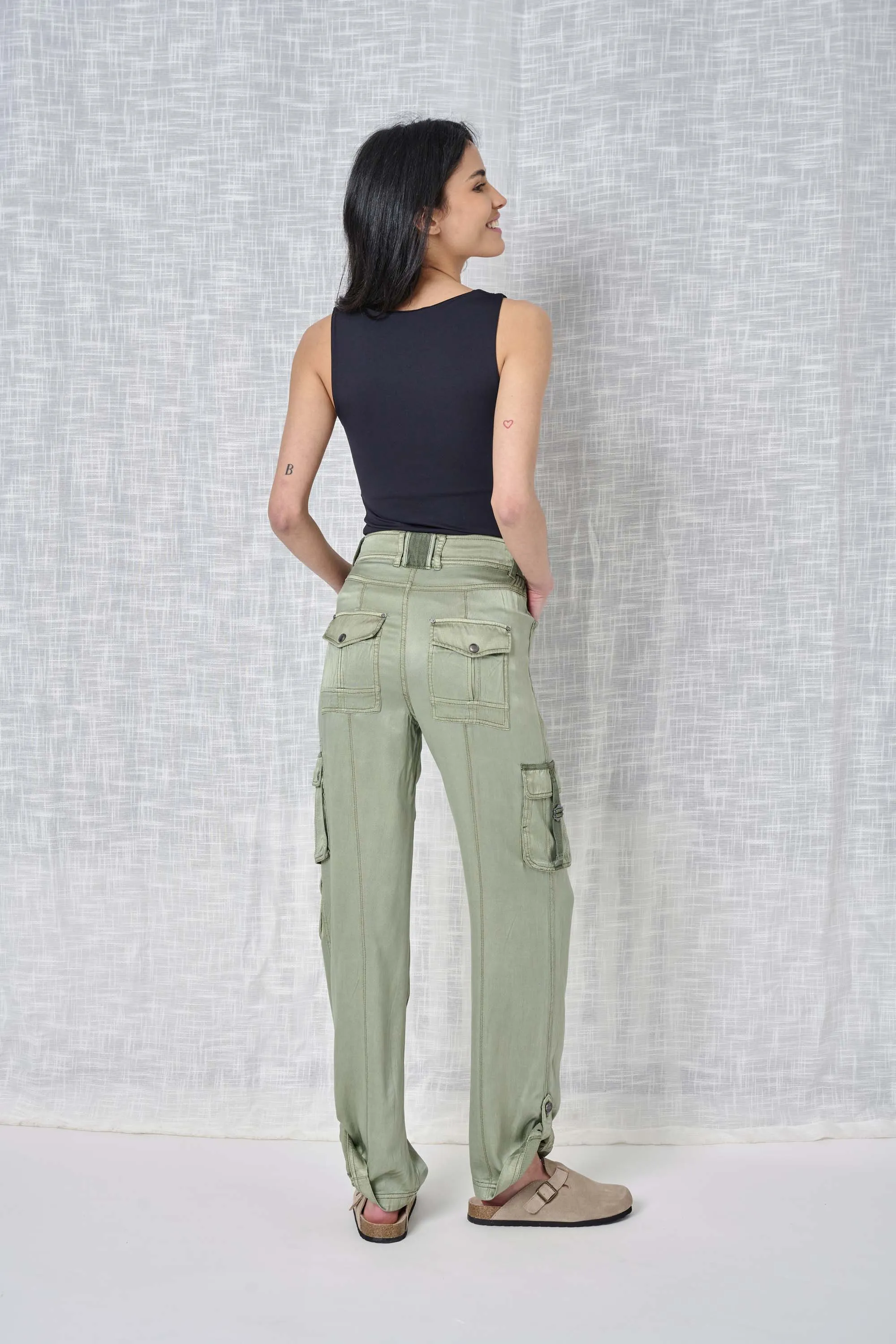 Declan Solid Cupro Pant