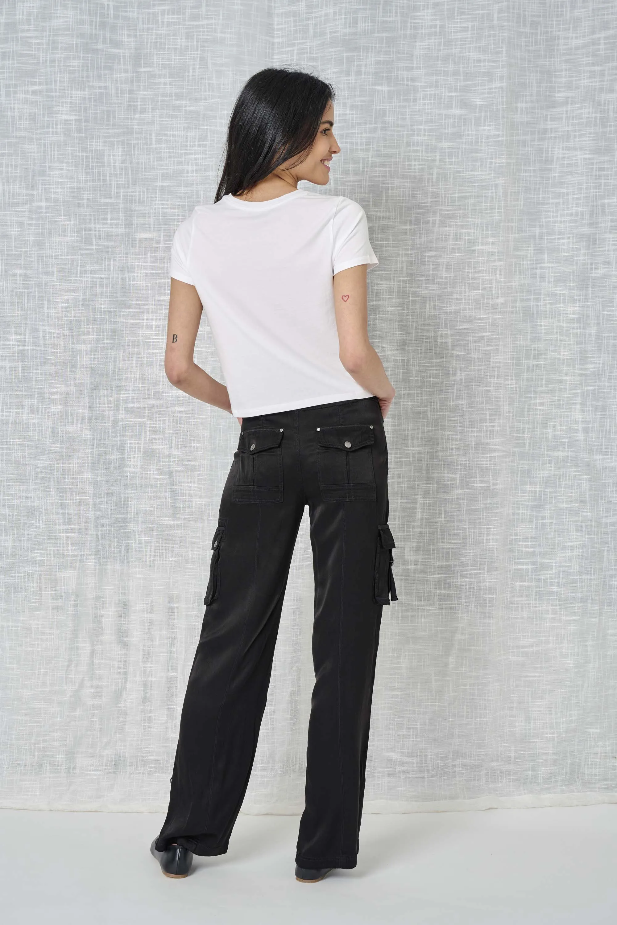 Declan Solid Cupro Pant