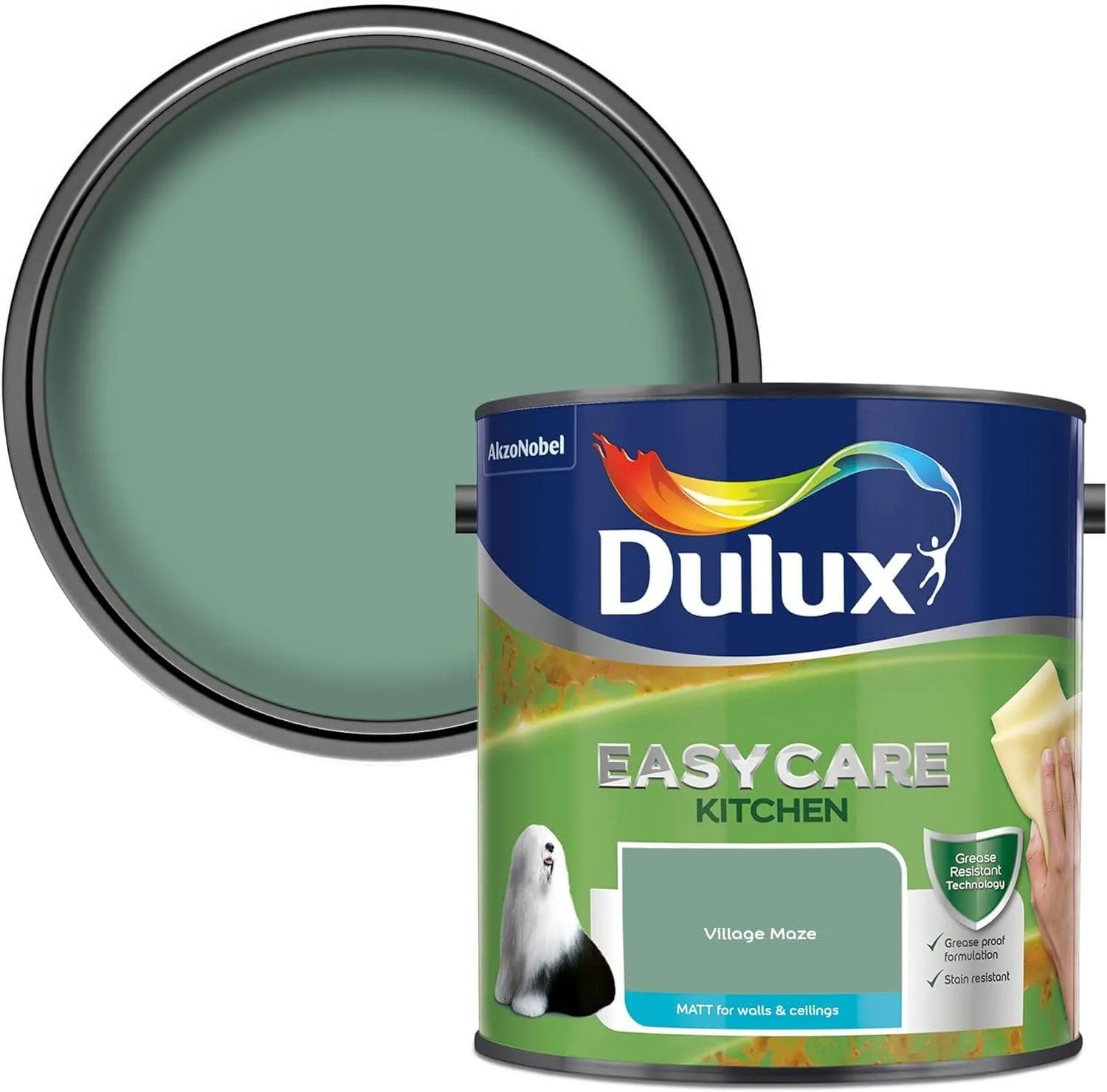 Dulux Easy Care Kitchen 2.5L Matt Emulsion - Village Maze