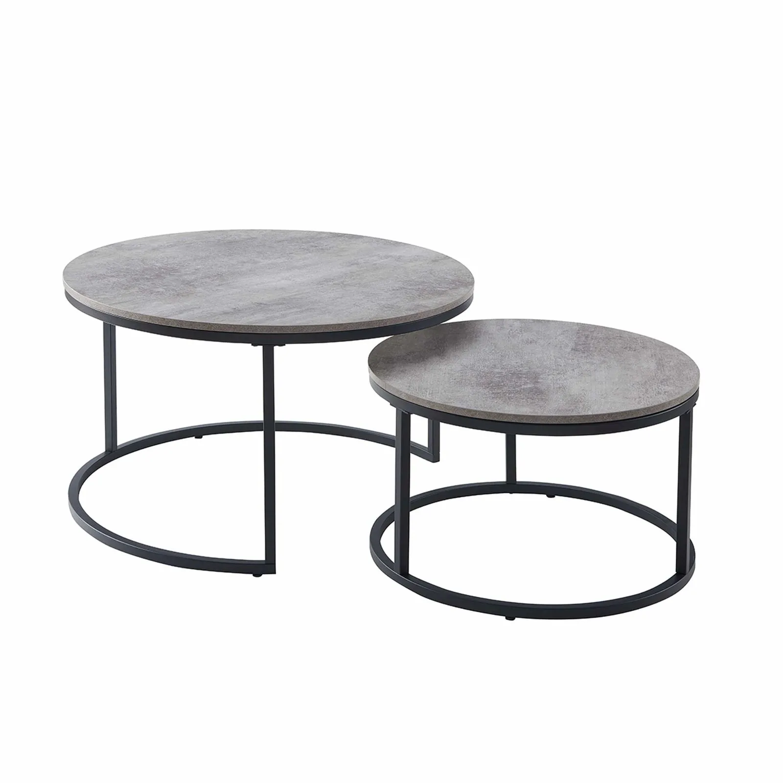 ECHO 800 Nested Coffee Table Set Cement by Censi