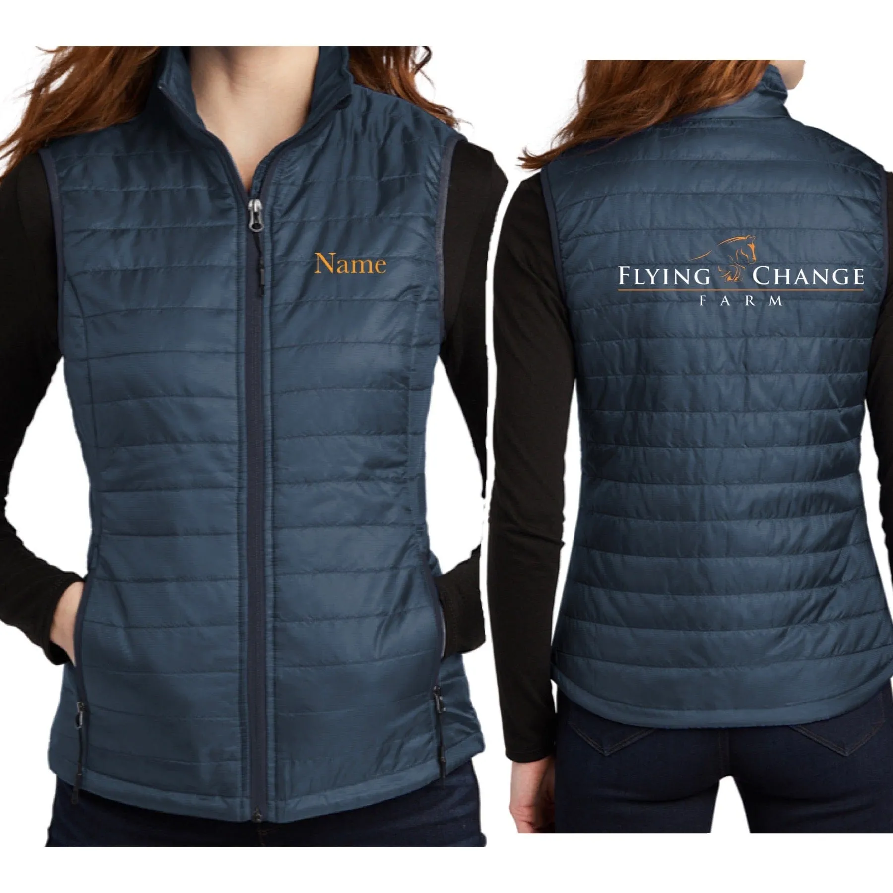 Flying Change Farm- Puffy Vest and Jacket