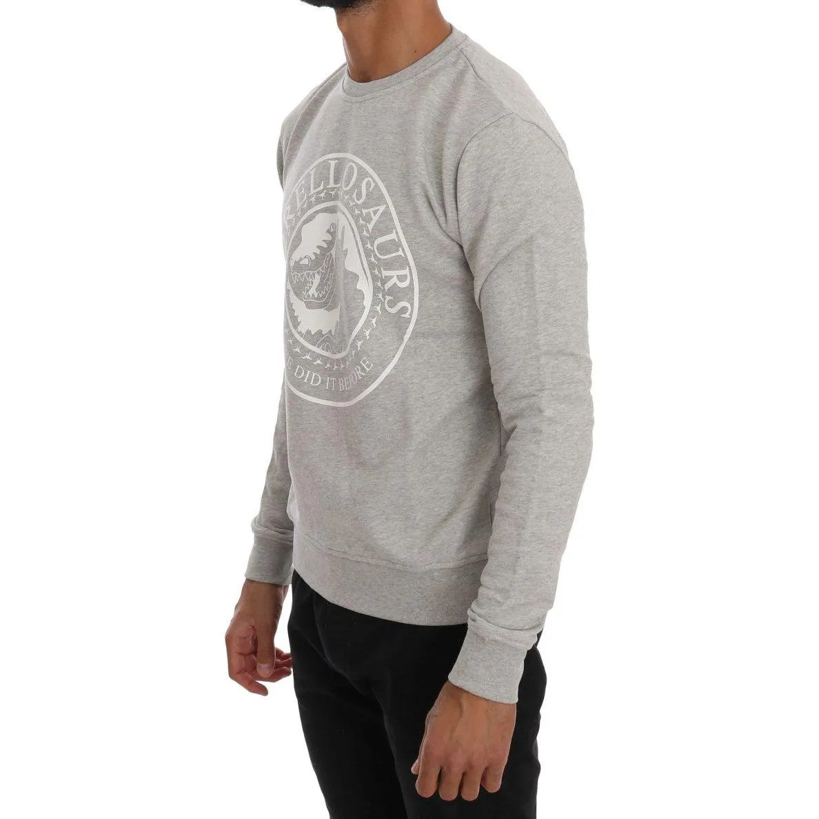 Frankie Morello Chic Morellosaurs Crewneck Cotton Sweater