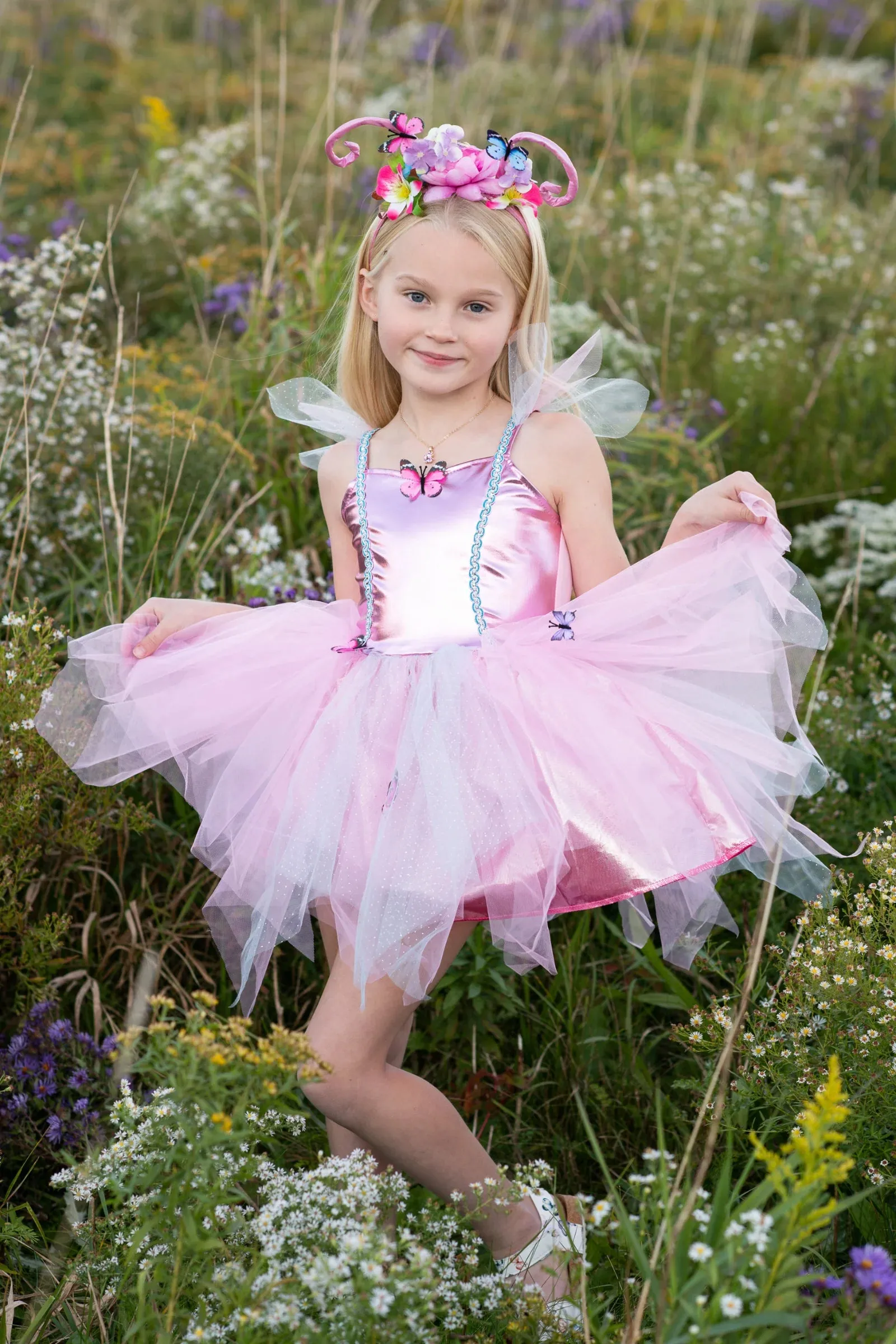 Great Pretenders Woodland Butterfly Dress And Headpiece Size 5/6