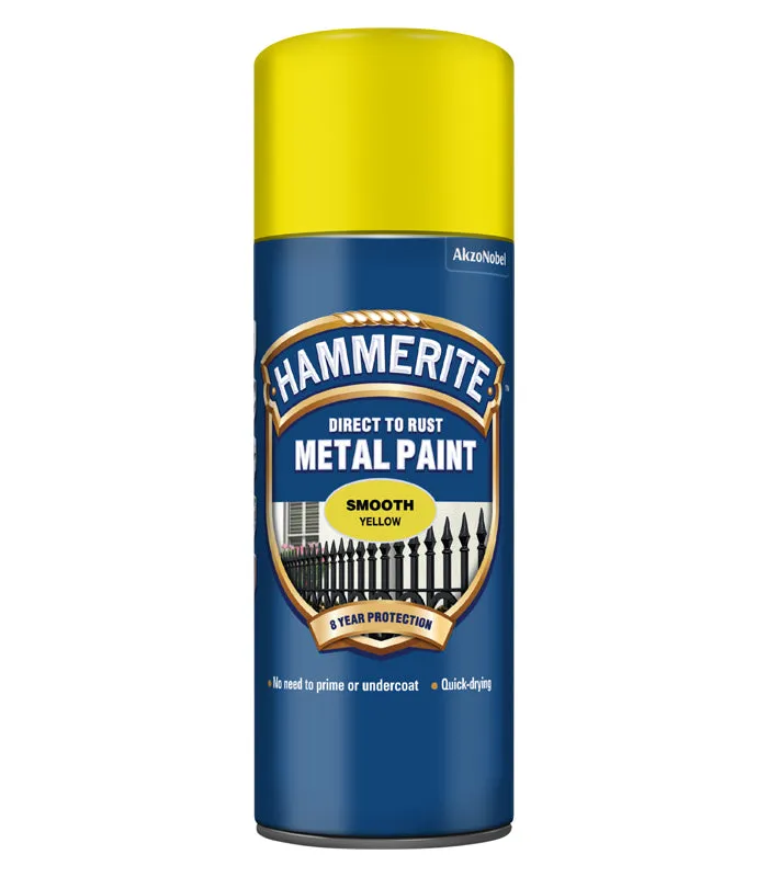 Hammerite Direct To Rust Smooth Aerosol Spray Paint