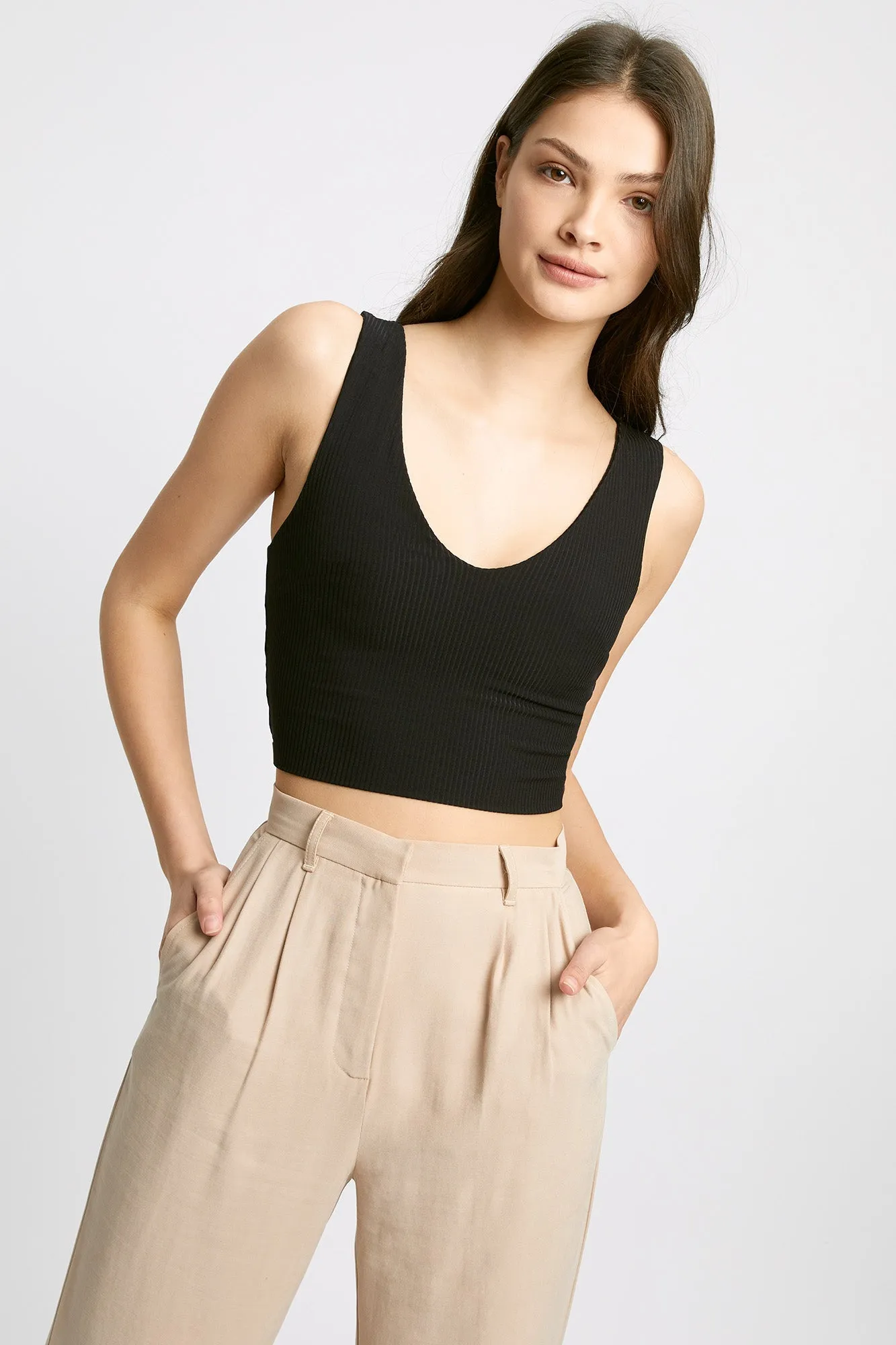 Hayley Twist Back Crop Top