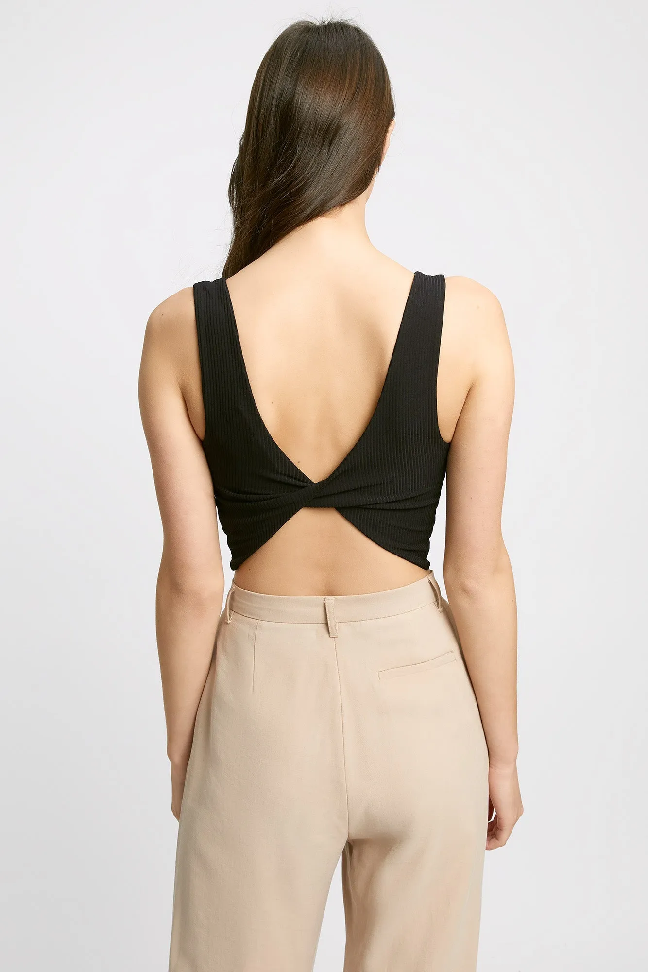 Hayley Twist Back Crop Top