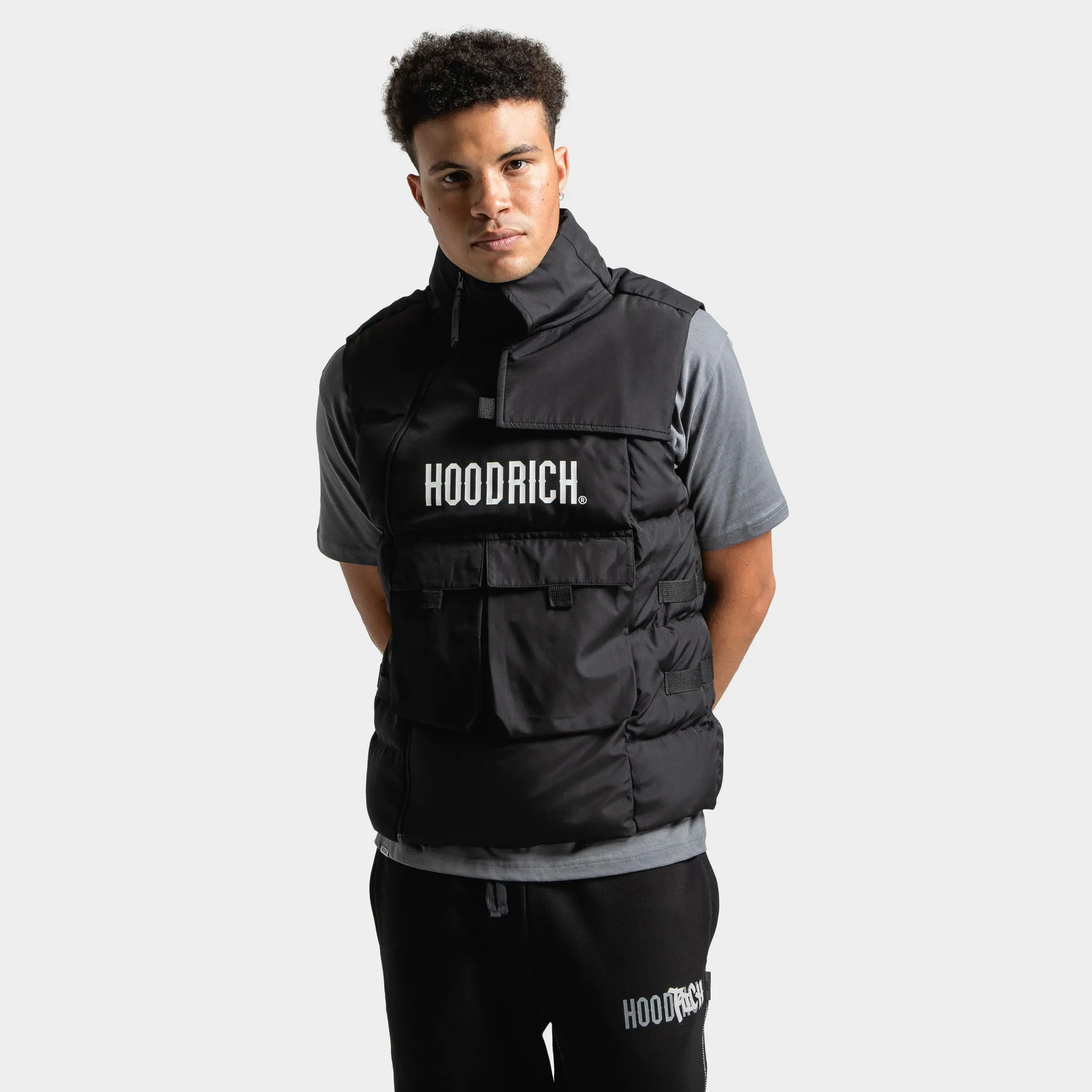 Hoodrich Quantum Gilet Black / White