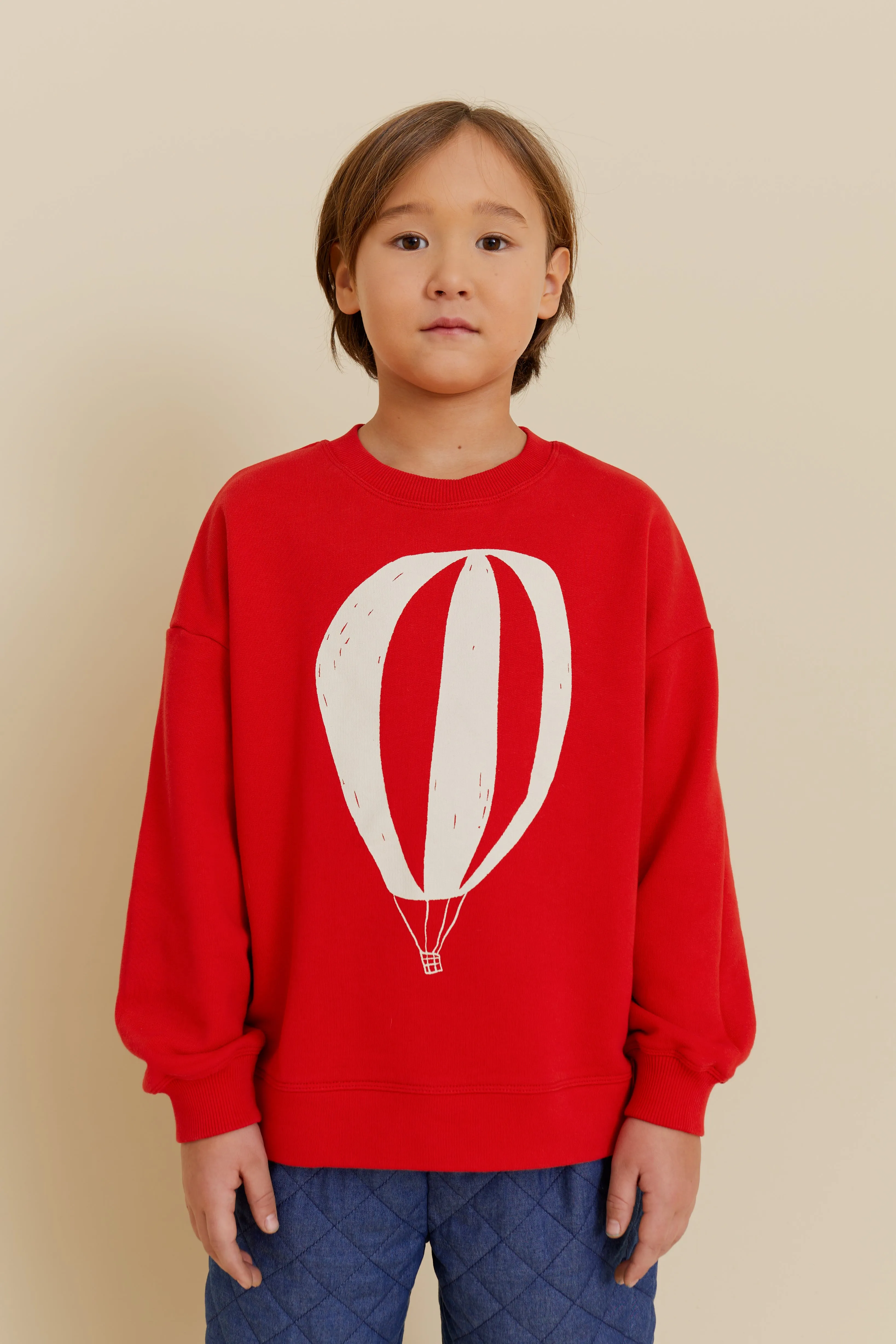 Hot Air Balloon Kid’s Sweatshirt - Red