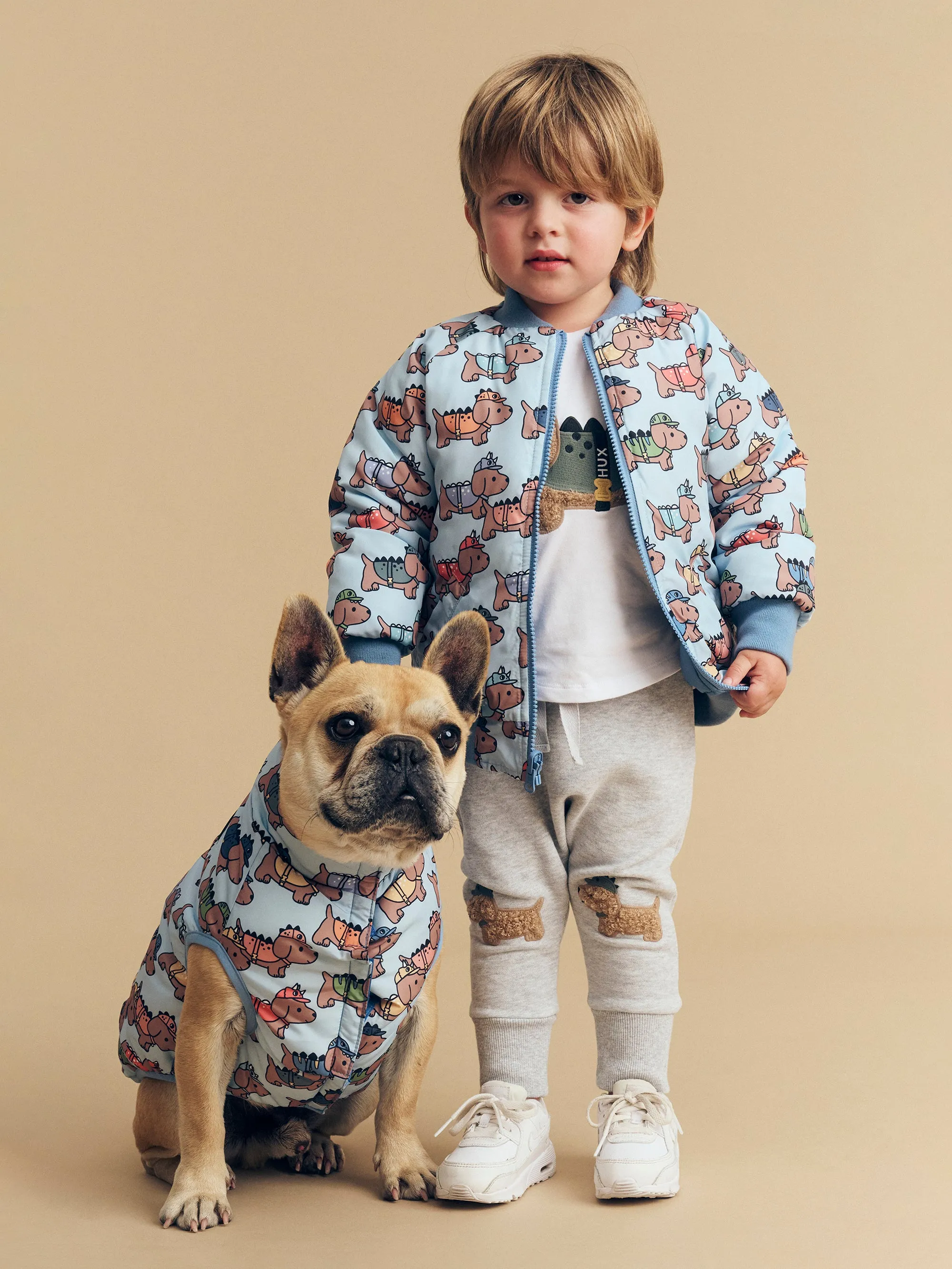 Huxbaby Dino Dog Reversible Bomber