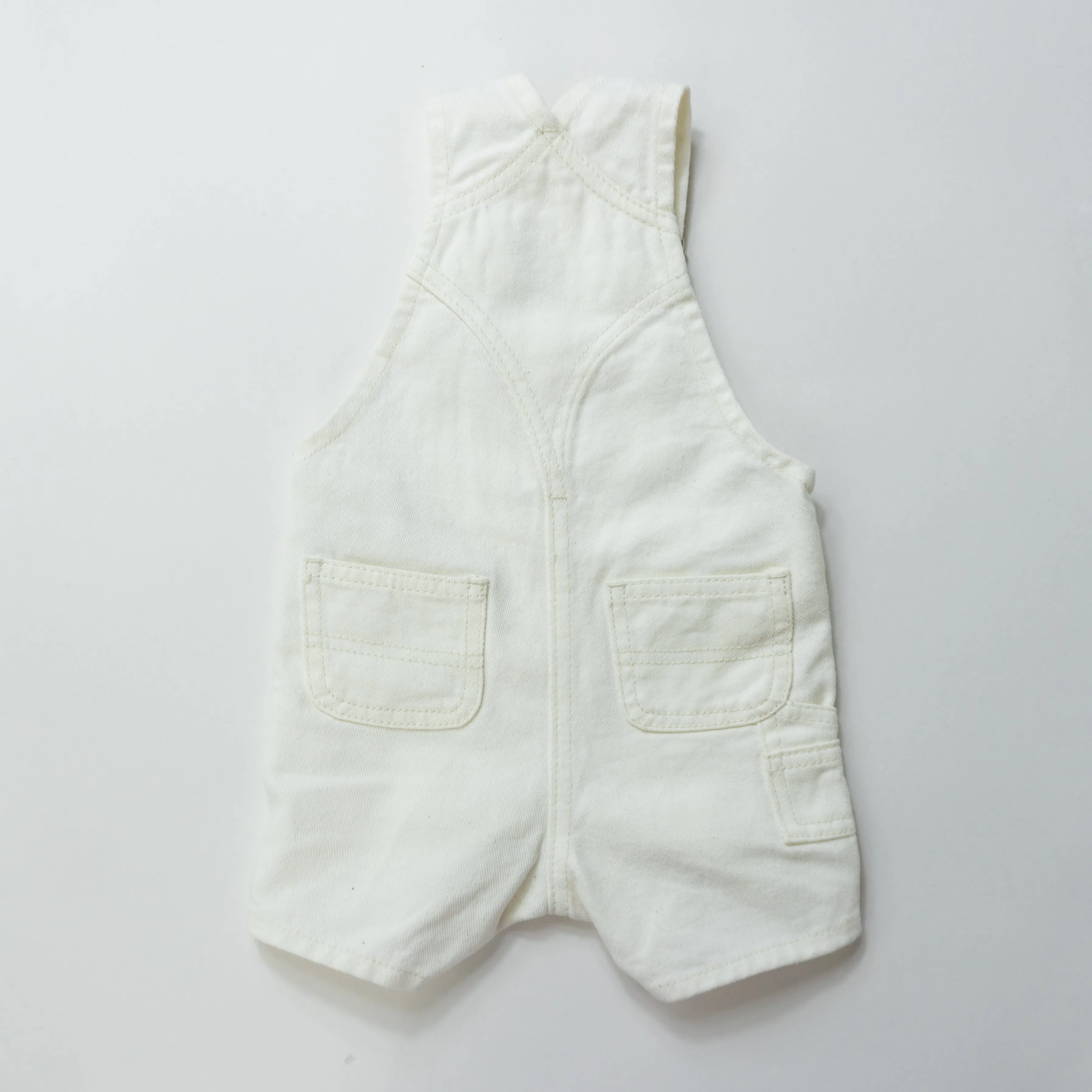 Ivory | Denim Short-alls