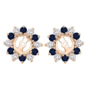 KATARINA Diamond and Gemstone Earring Jackets (5/8 cttw GH, I2/I3)