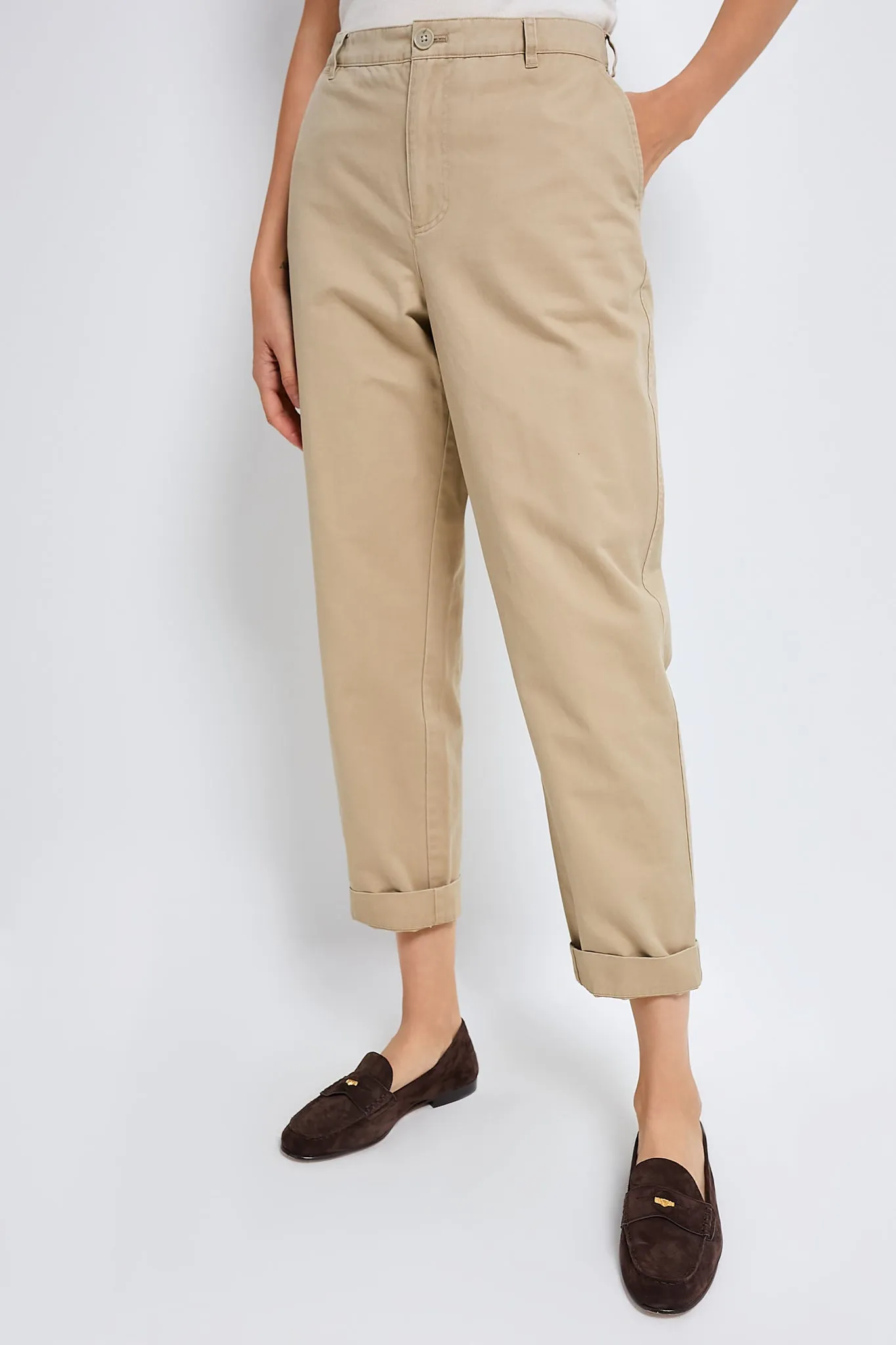 Khaki Chino Collins Pants