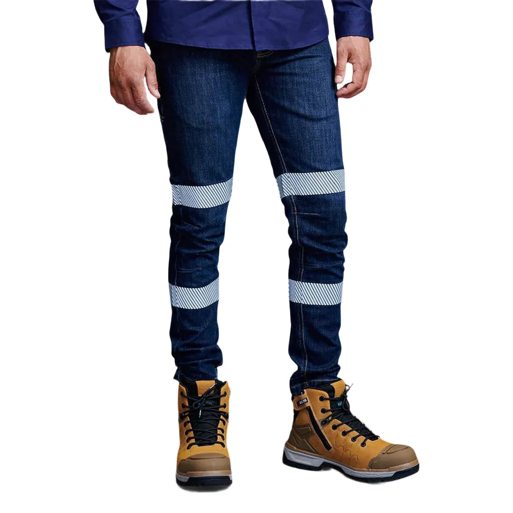 King Gee Urban Coolmax Stretch Slim Reflective Denim Work Jeans (K53007)