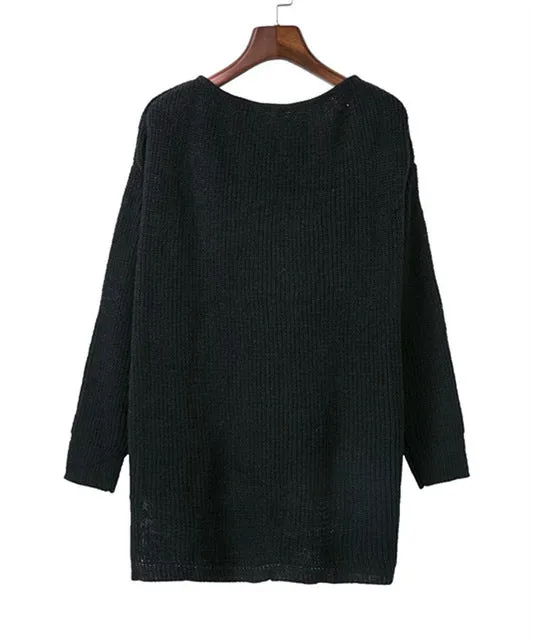 LANA Knit Off Shoulder Sweater