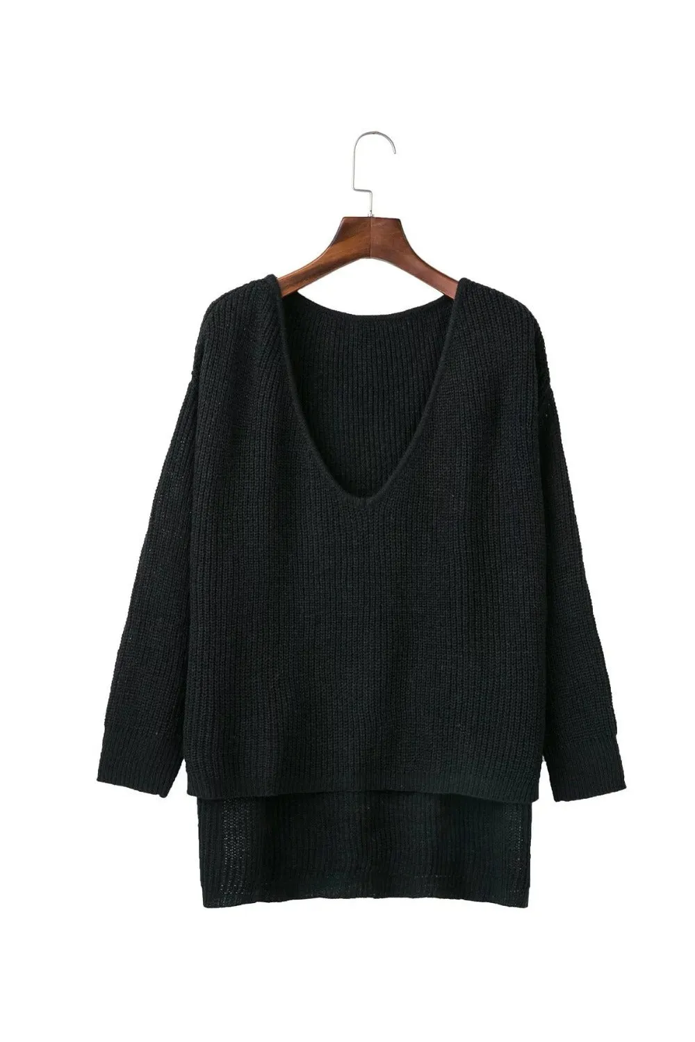 LANA Knit Off Shoulder Sweater